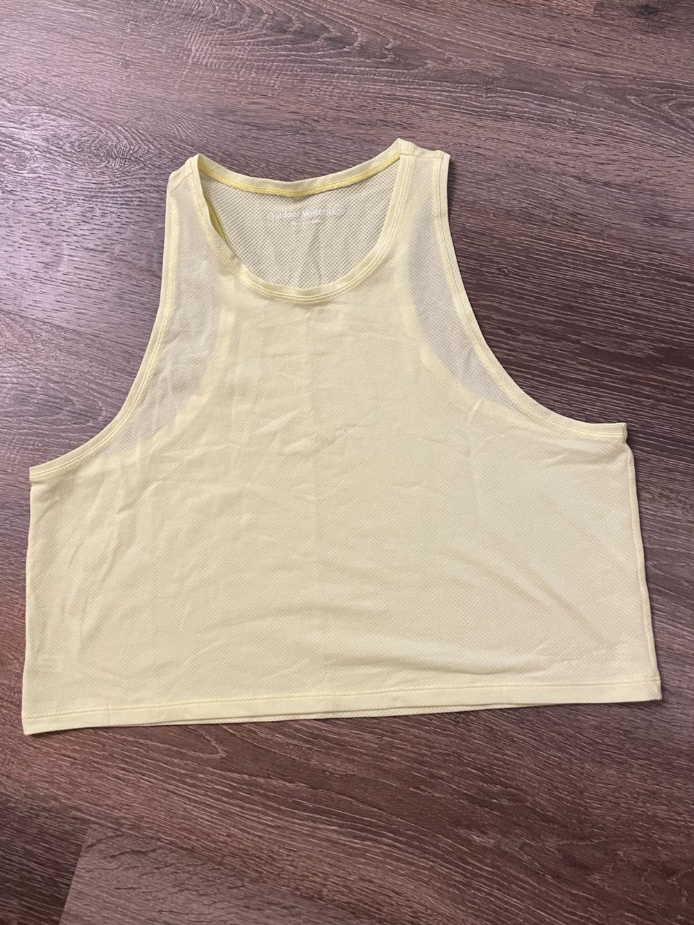 Outdoor Voices Yellow Women's Crop Tank - Medium